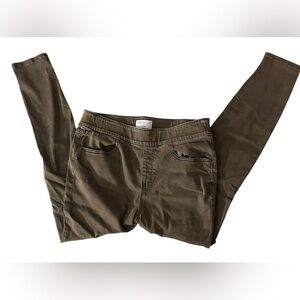 Lane Bryant High Rise Pull On Jegging Chocolate Brown Size 14